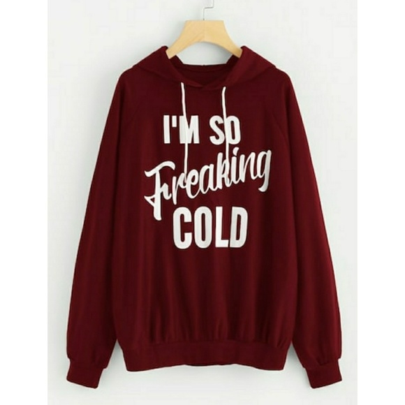 VIVA BOUTIQUE Tops - ⬇️VIVA | Slogan Print Hoodie